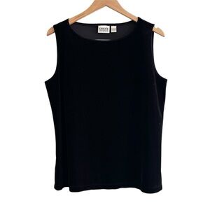 Vintage Chico's Velvet Black Thick Strap Tank Top